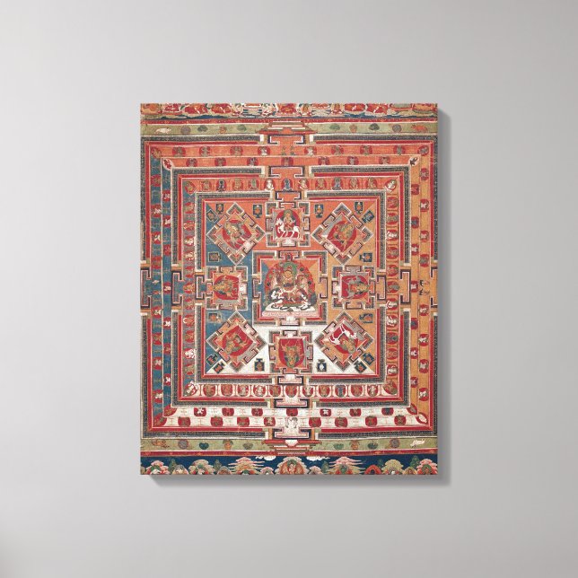 Mandala från Vaishravana Canvastryck (Framsida)