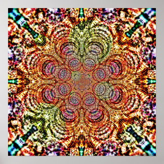 Mandala Funnels 3 Poster