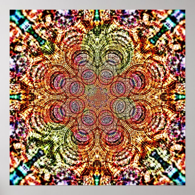 Mandala Funnels 3 Poster (Framsidan)