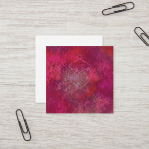 Mandala Fyrkantigt Visitkort