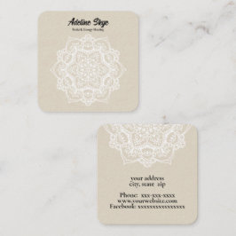 Mandala Fyrkantigt Visitkort