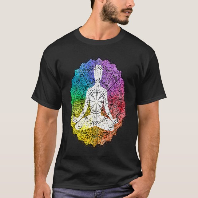 Mandala geometri  Andlig grafik T Shirt (Framsida)