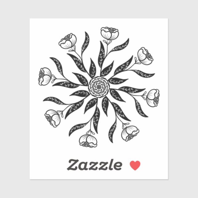 Mandala Geometric Flower Klistermärken (Ark)