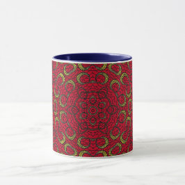 Mandala Geometric Rosette Retro Hippie Mugg