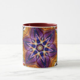 Mandala Geometric Rosette Retro Hippie Mugg
