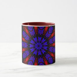 Mandala Geometric Rosette Retro Hippie Mugg