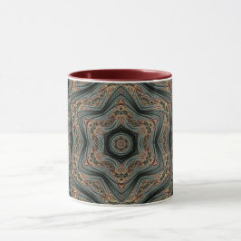 Mandala Geometric Rosette Retro Hippie Mugg