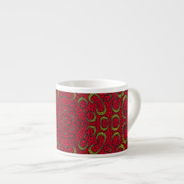 Mandala Geometric Rosette Retro Hippie Mugg Espressomugg