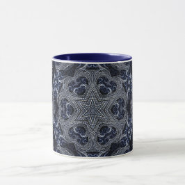 Mandala Geometric Rosette Star Retro Hippie Mugg