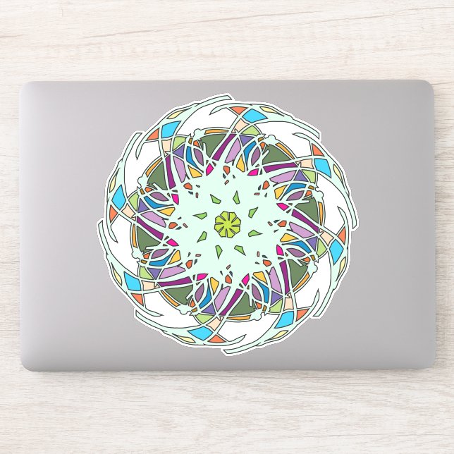 Mandala geometric Sticker Klistermärken (Dator)