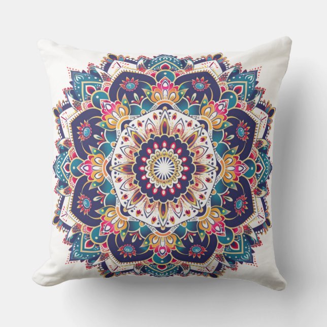 Mandala géométrique bohème 🌸 pour déco kudde (Framsida)