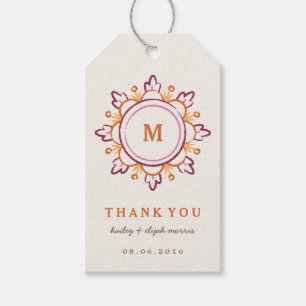 Mandala Gift Märkre - Tangerine Presentetikett