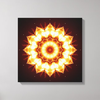 Mandala golden blixtning canvastryck