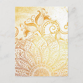 Mandala - Golden brush Vykort