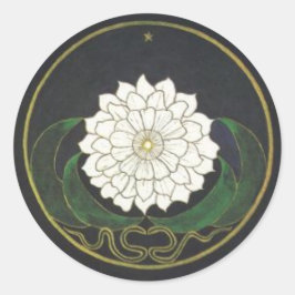 Mandala Golden Flower Runt Klistermärke