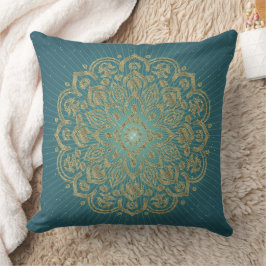 MANDALA Golden Rosette - Pillow Kudde