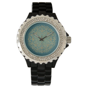 MANDALA Golden Rosette - Wrist Watch Armbandsur