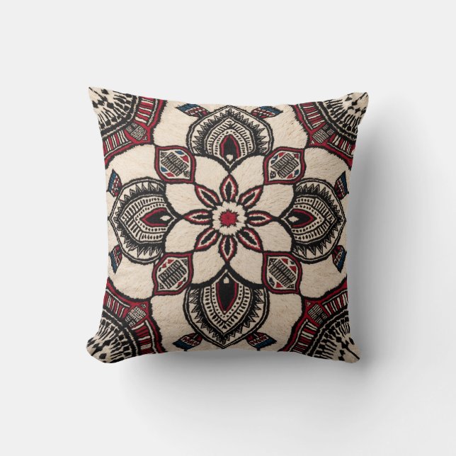 Mandala Golv Pillows: Slappna av i Stil" Kudde (Framsida)