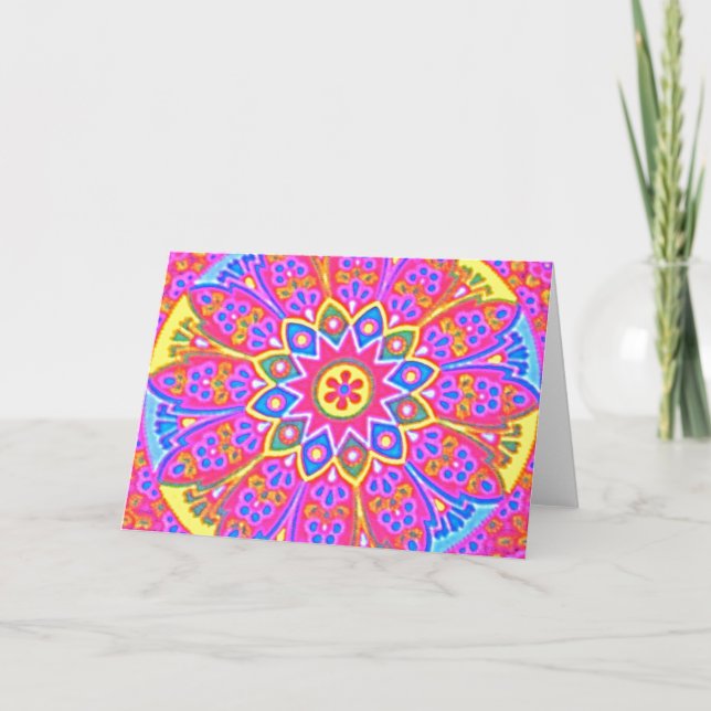 MANDALA GREETING CARD STORLEK KORT (Framsida)