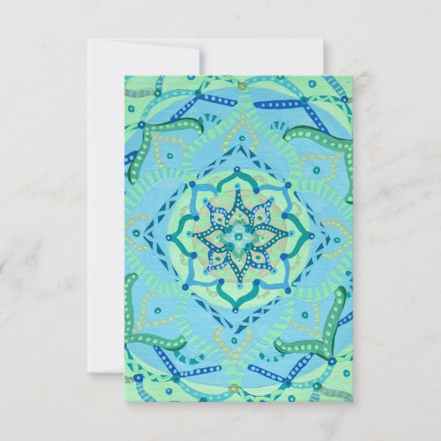 Mandala Greeting Cards Tack Kort (Framsida)