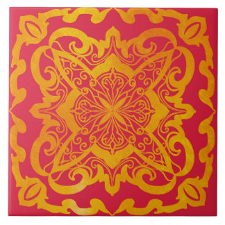mandala,guld,barock,elegant keramisk kakel