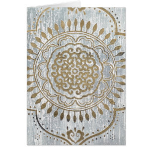 Mandala Guld Design Hälsningskort