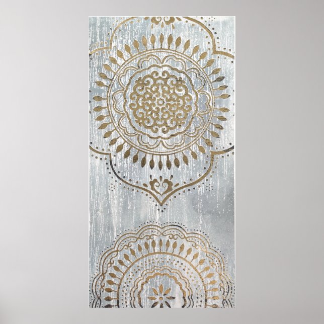 Mandala Guld Design Poster (Framsidan)