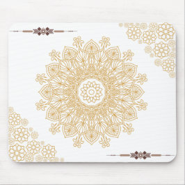 Mandala Guld Mouse Pad Musmatta