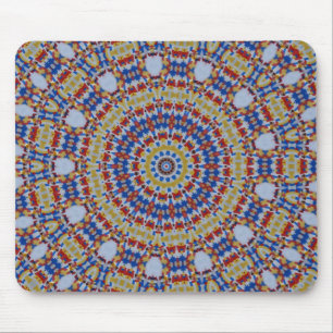 Mandala gult blue musmatta