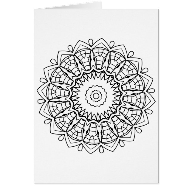 Mandala Hälsningskort (Framsidan)