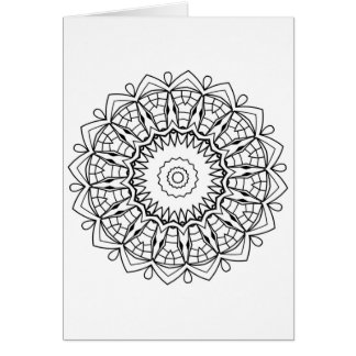 Mandala Hälsningskort