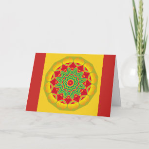 Mandala-hälsningskort Kort