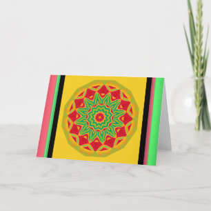 Mandala-hälsningskort Kort