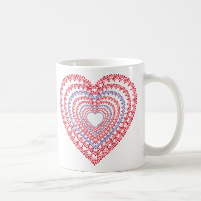 Mandala Heart Coffee Mugg (Höger)