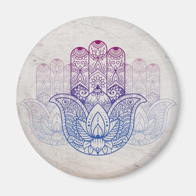 Mandala Henna | Lotus Hand Magnet (Framsidan)