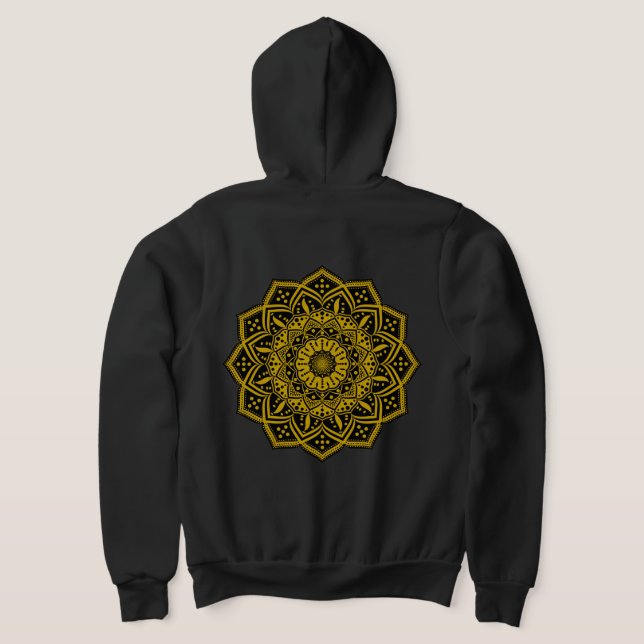 Mandala herr t-shirt (Laydown Baksida)