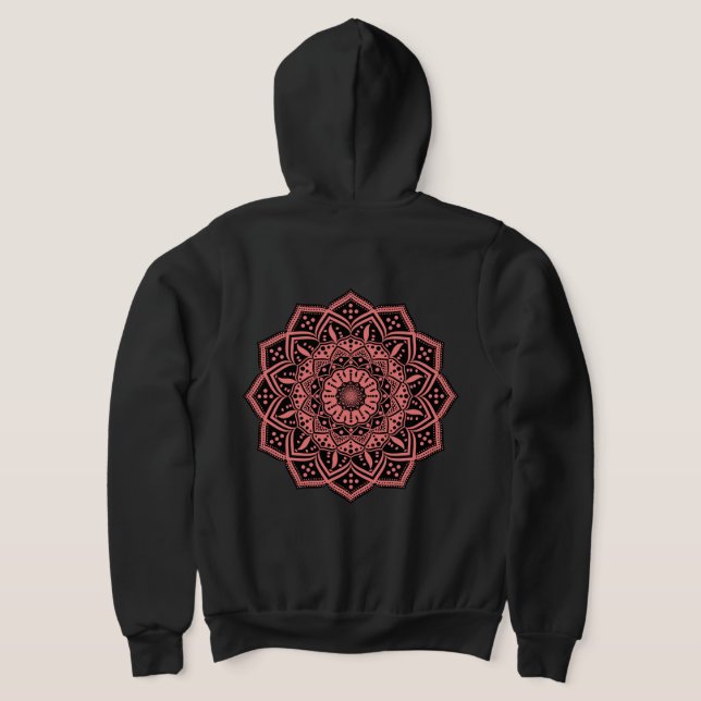 Mandala herr t-shirt (Laydown Baksida)