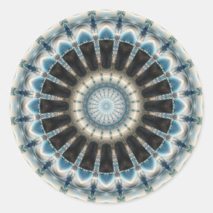 Mandala-hjulet på känslor runt klistermärke