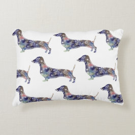 Mandala Hund Brushed Polyester Accent Cushion Prydnadskudde