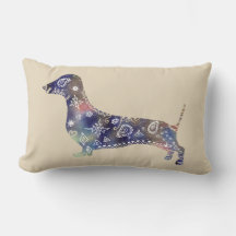 Mandala Hund Lumbar Cushion