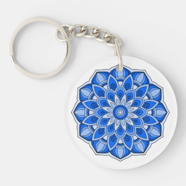 Mandala i blått (Framsidan)
