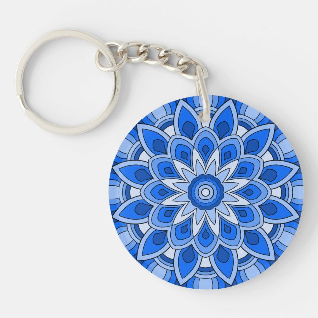 Mandala i blått (Framsidan)