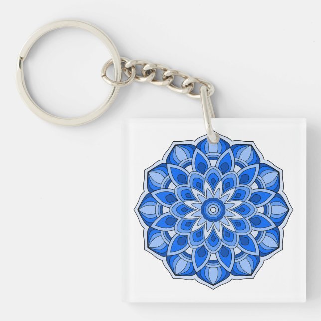 Mandala i blått (Framsidan)