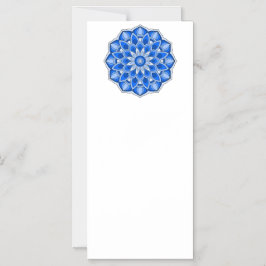 Mandala i blått magnetisk inbjudningskort