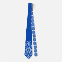 Mandala i blått slips