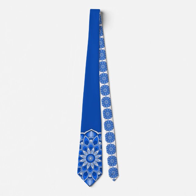 Mandala i blått slips (Framsida)