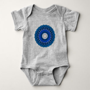 Mandala i Blue Baby och Vuxen Clothing T Shirt