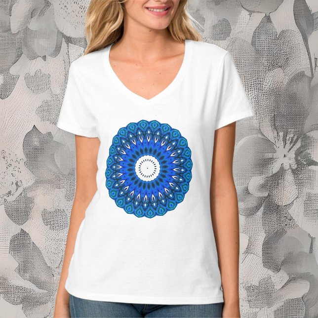 Mandala i Blue T-Shirt eller Sweatshirt (Skapare uppladdad)