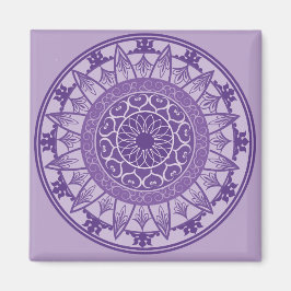 Mandala i Lila Magnet