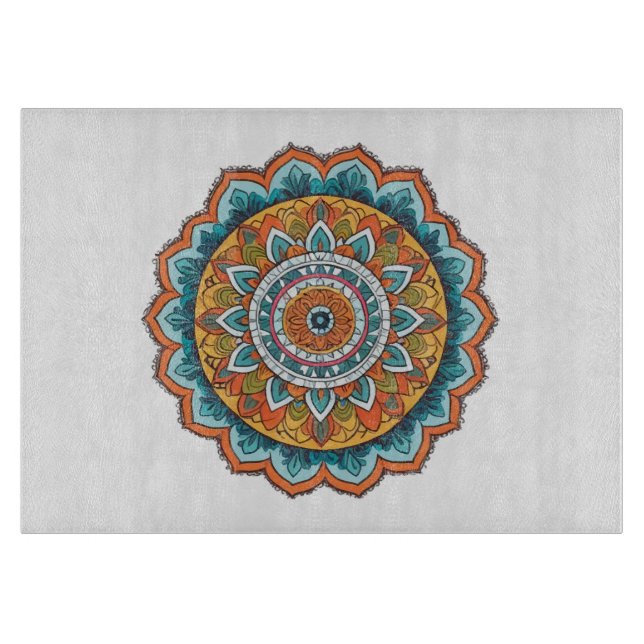 mandala i olika färger (Framsidan)